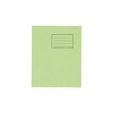 8x6.5" Exercise Book 48 Page, 7mm Squared, Light Green - Pack of 100
